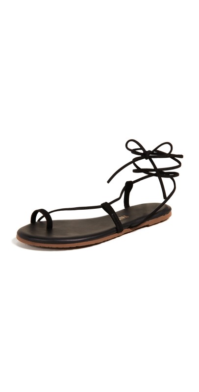 TKEES Jo Lace Up Sandals Bleeker / Black