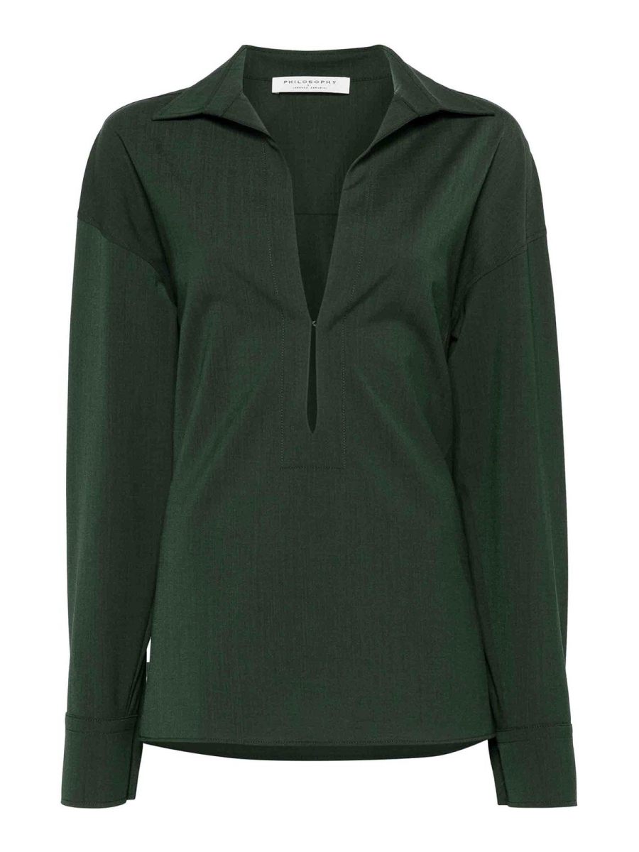 Philosophy di Lorenzo Serafini Chemise - Vert