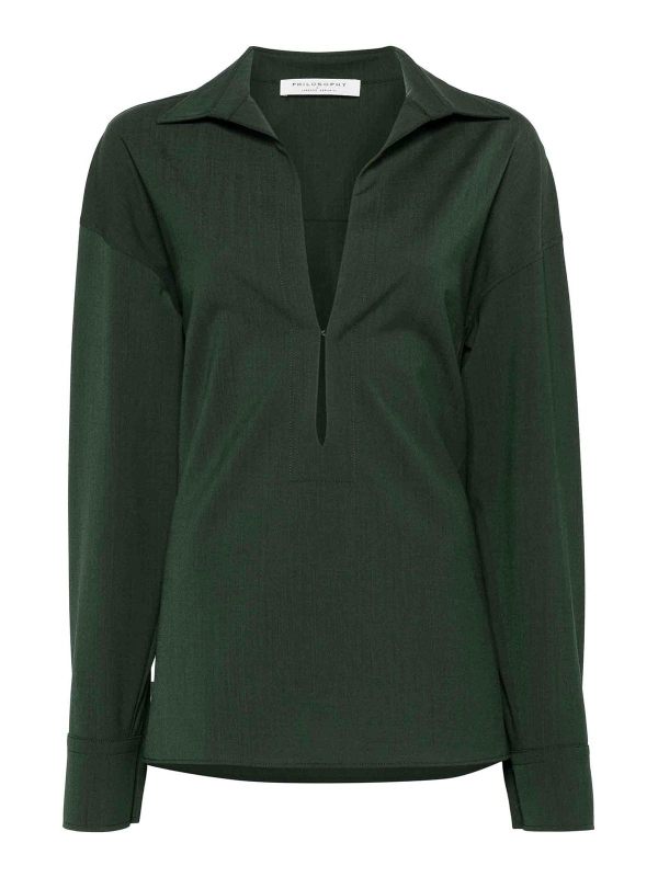 Philosophy di Lorenzo Serafini Chemise - Vert