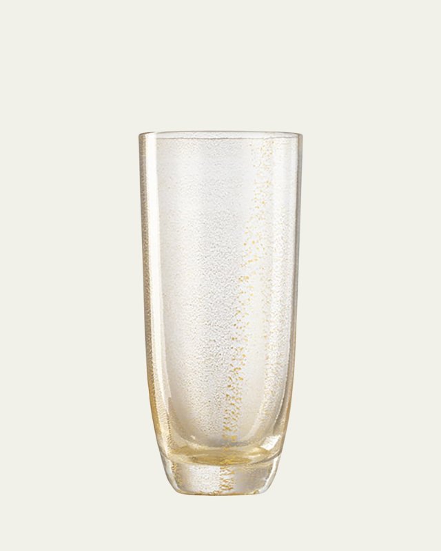 Aliseo Gold Leaf Champagne Flute, 6 oz.