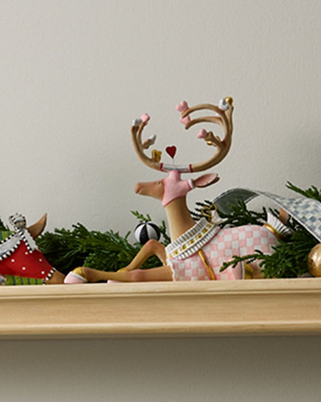 Patience Brewster Dash Away Sitting Cupid Reindeer Christmas Figure