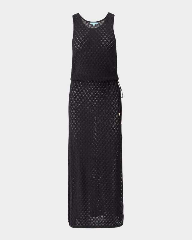 Mia Crochet-Knit Maxi Dress