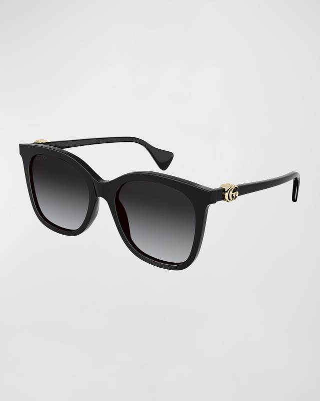 Interlocking Logo Acetate Cat-Eye Sunglasses