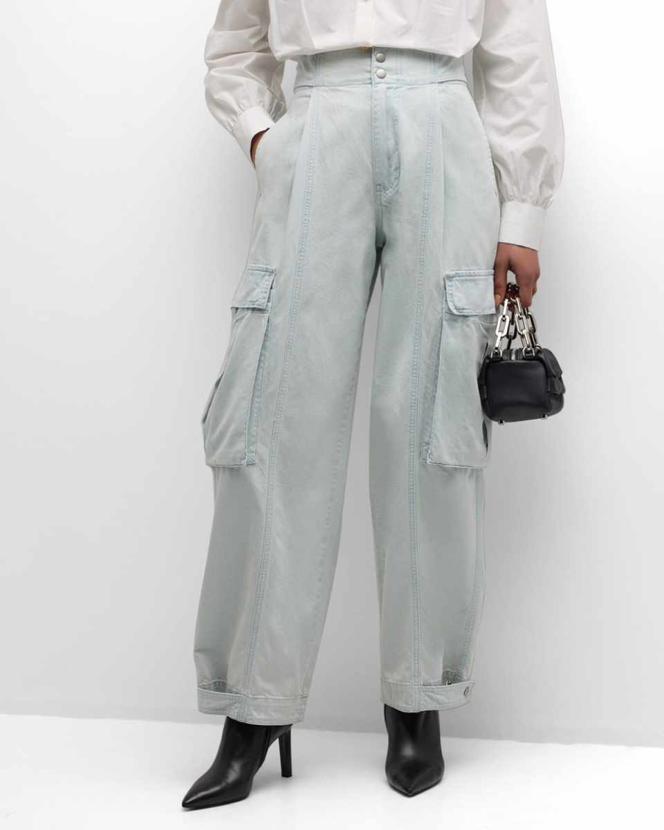 Wide-Leg Cargo Pants