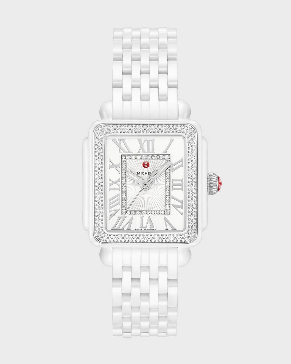 16 Deco Madison Ceramic Diamond Watch