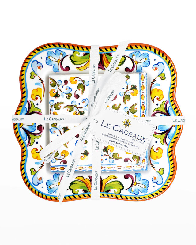 Toscana Napkin Holder & Napkins Gift Set