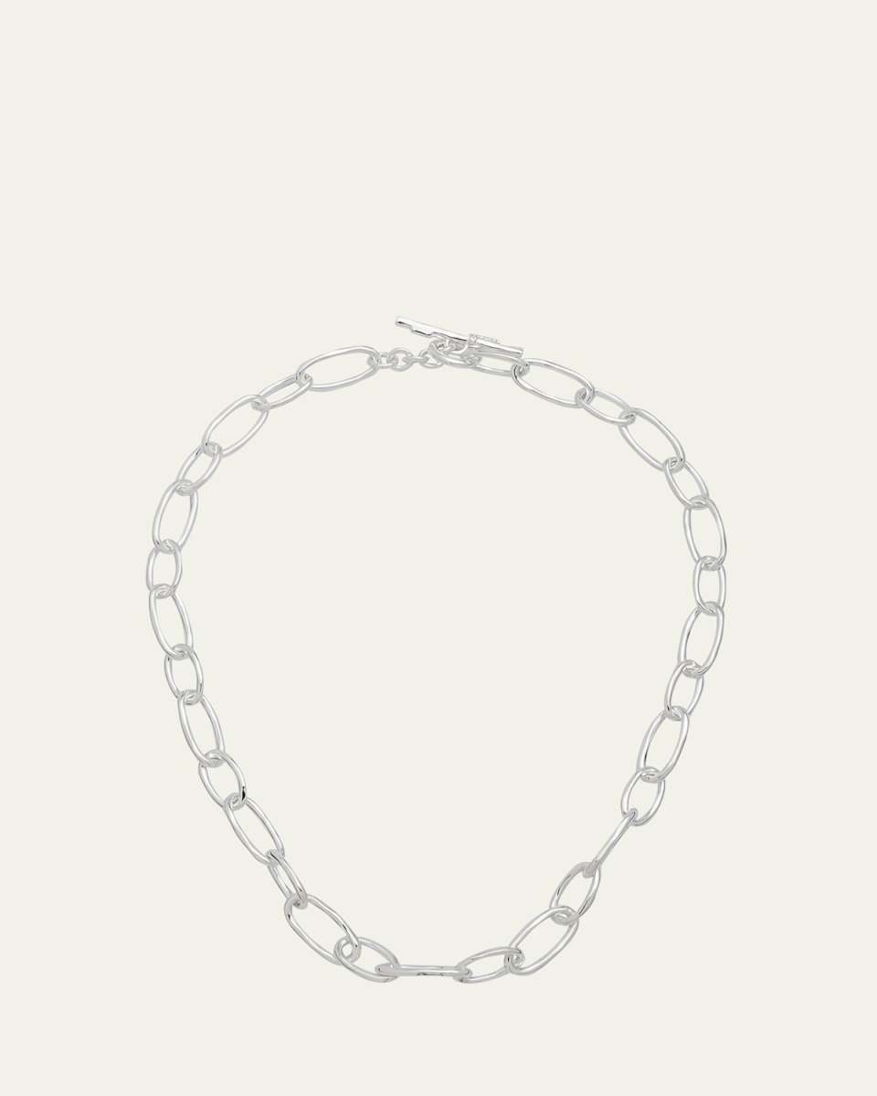 925 Classico Faceted Oval Link Necklace