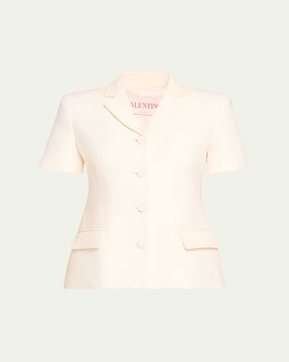 Structured Short-Sleeve Blazer