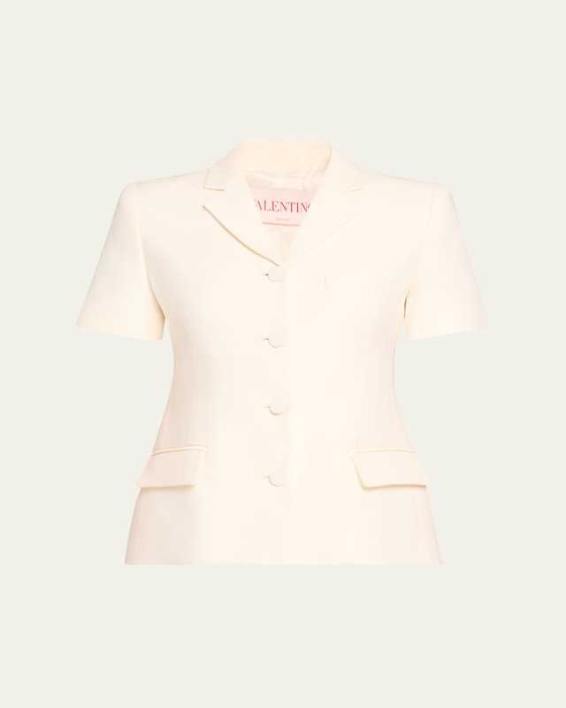 Structured Short-Sleeve Blazer