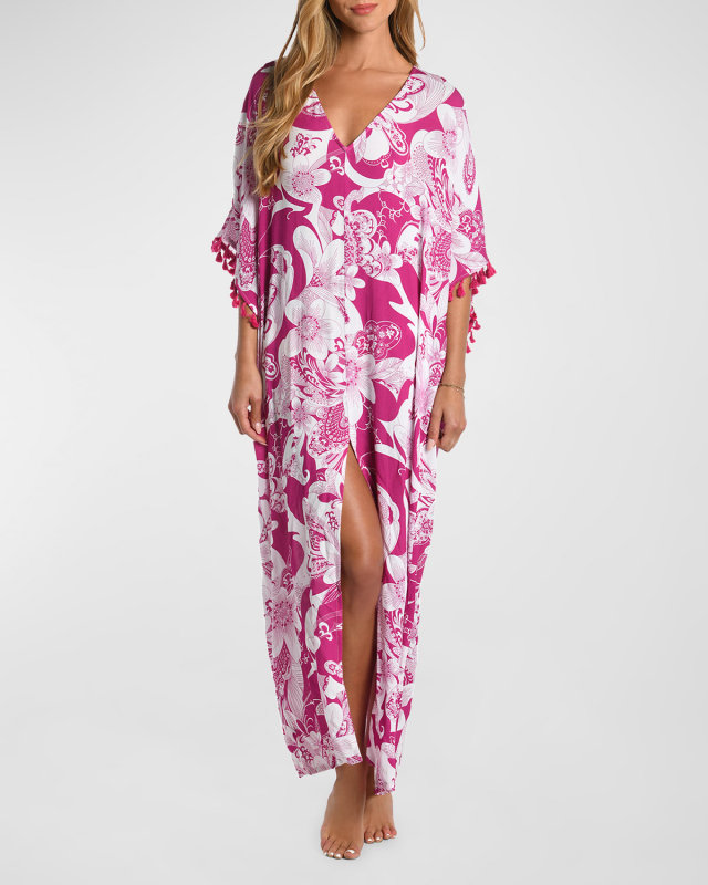 Boho Maxi Caftan Coverup