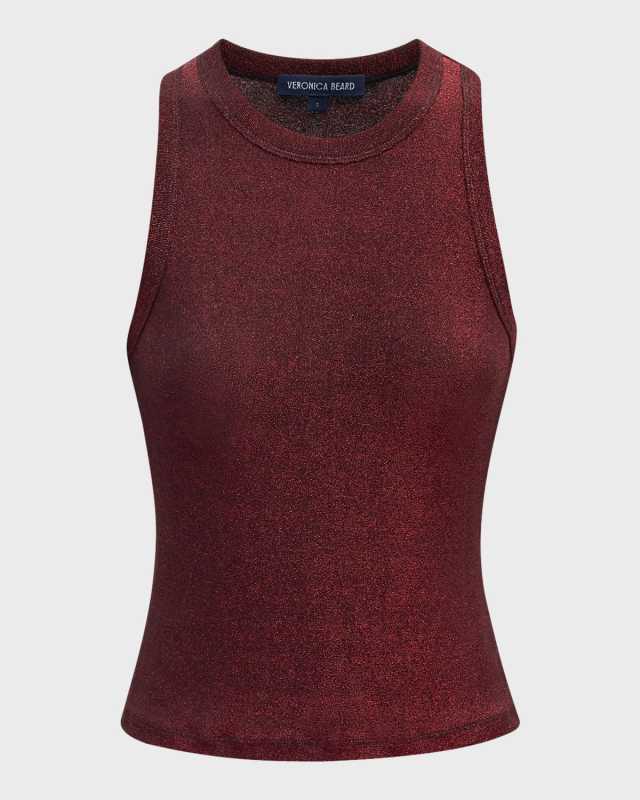 Jordyn Sparkly Cropped Tank Top