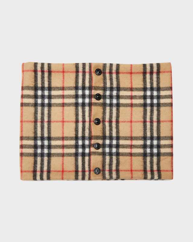 Girl's Vintage Check-Print Snood