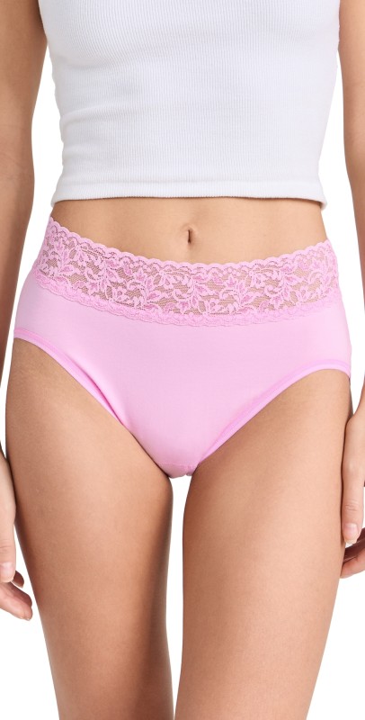 Hanky Pankyupima Cotton French Briefs Lotus Flower