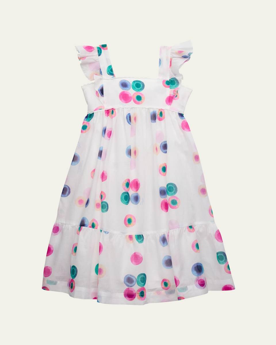 Girl's Merger Printed Dress, Size 4-14
