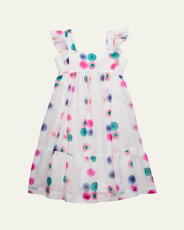 Girl's Merger Printed Dress, Size 4-14