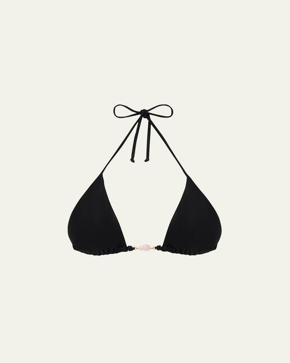 Solid Ivy Triangle Bikini Top