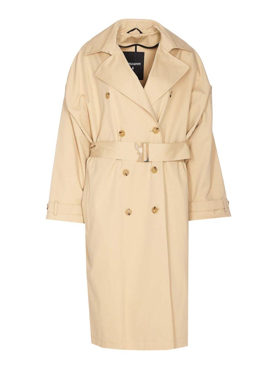 Patrizia Pepe Manteau Court - Beige