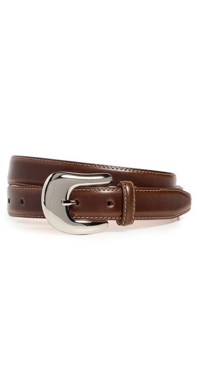 Aureum No. 8 Statement Buckle Belt Tobacco