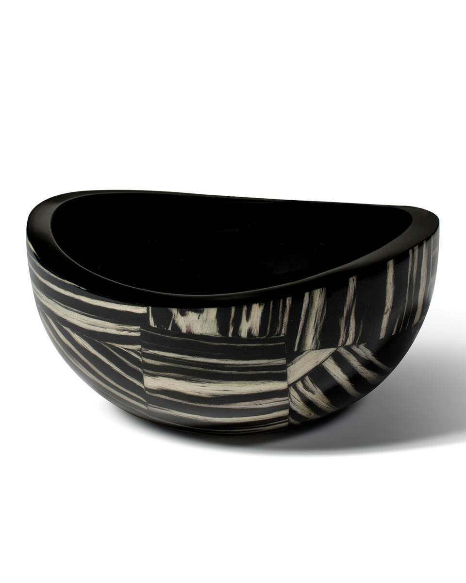 Ebano Veneer Accent Bowl