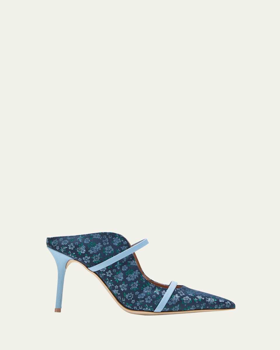 x Tabitha Simmons Maureen Floral Jacquard Mule Pumps