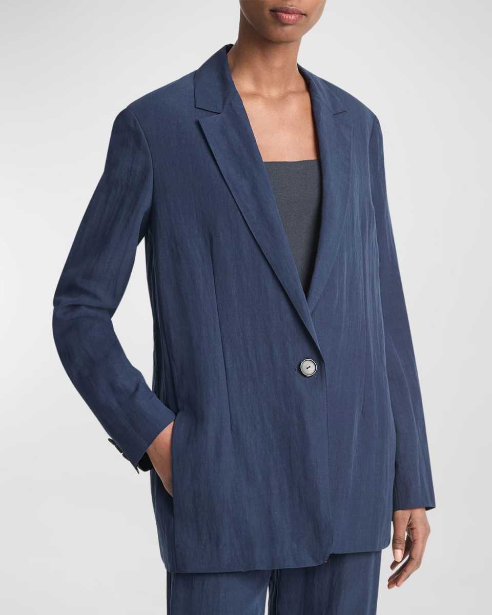 Relaxed Textured Blazer