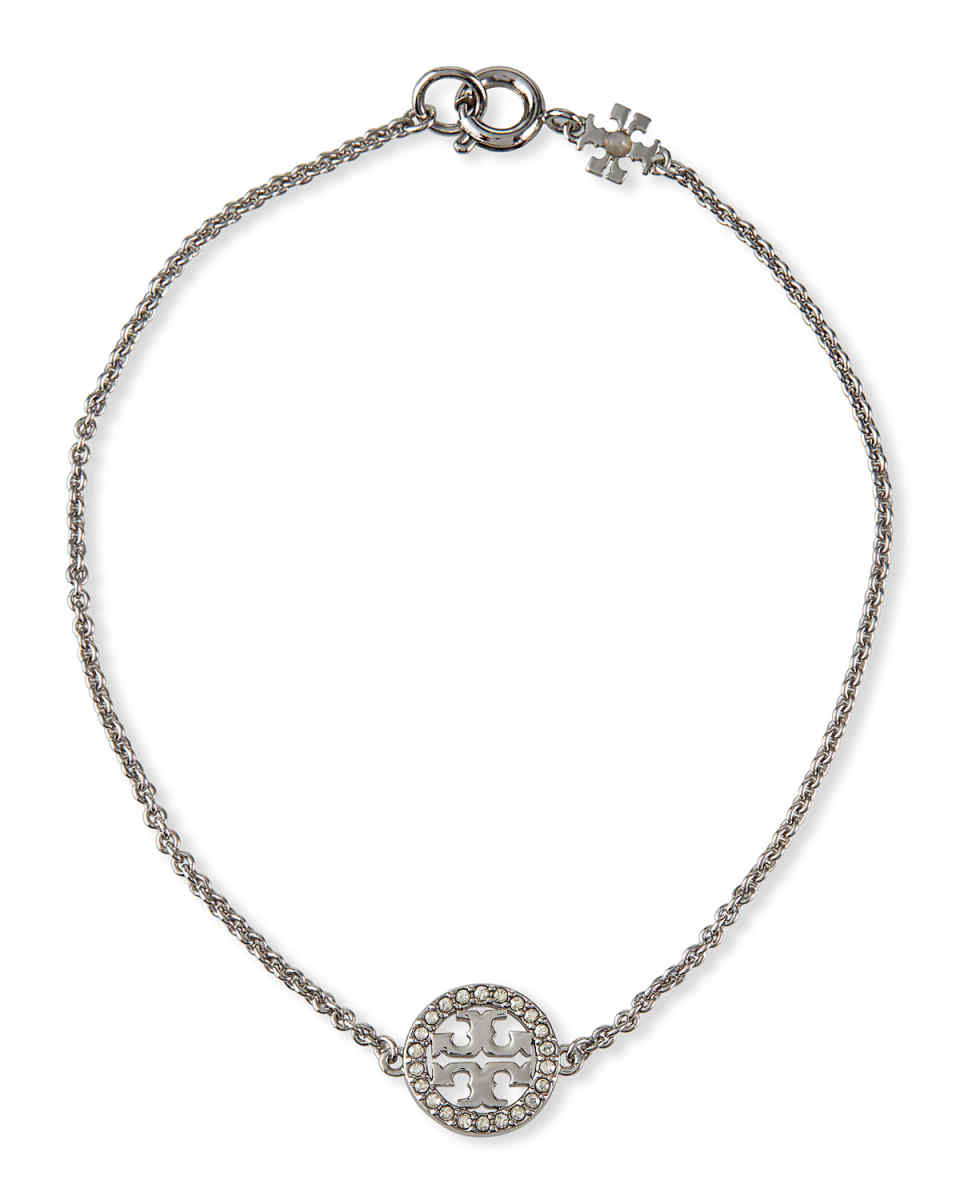 Pave Logo Miller Chain Bracelet