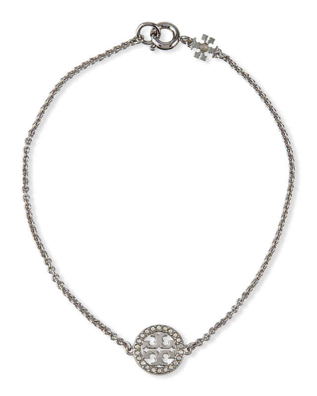 Pave Logo Miller Chain Bracelet