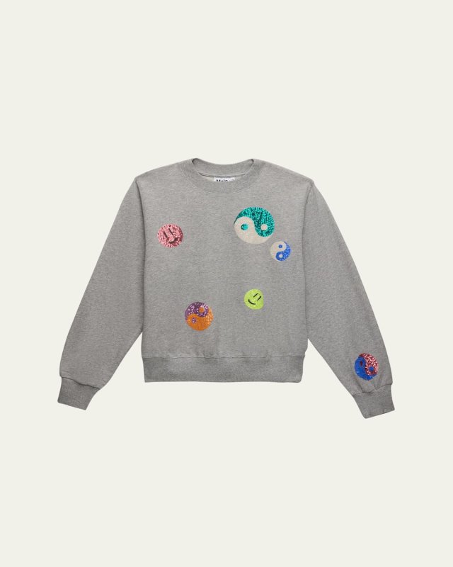 Girl's Marge Sequin Sweatshirt, Size 8-12