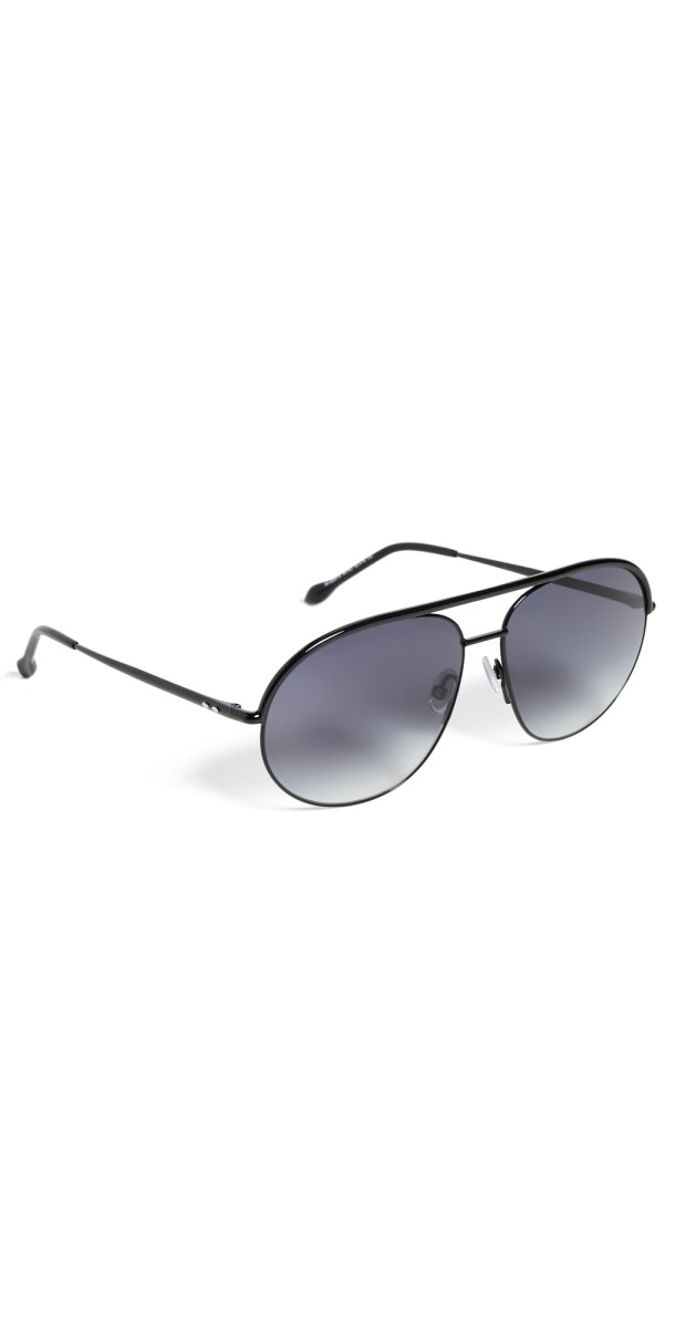 Isabel Marant Classic Metal Aviators Black