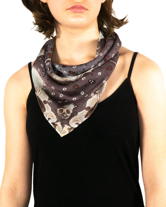 Bare Bones Silk Chiffon Scarf - Small