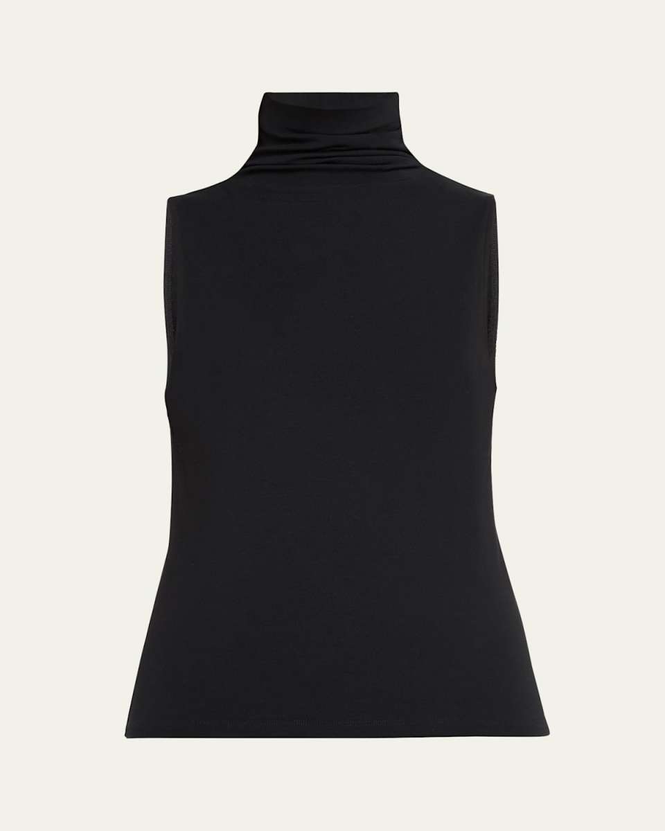 Sleeveless Turtleneck Top