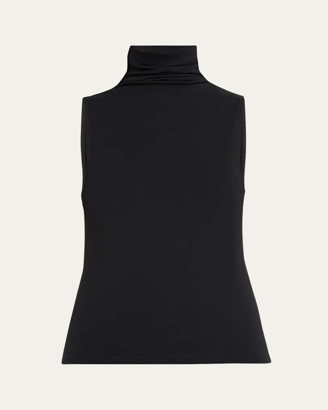 Sleeveless Turtleneck Top