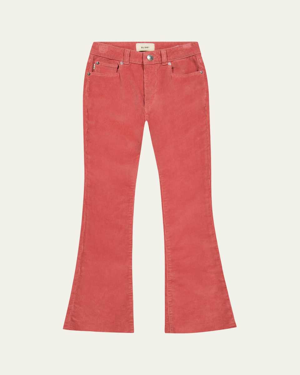 Girl's Claire High Rise Corduroy Pants, Size 7-16