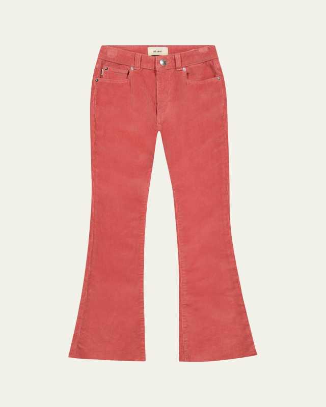 Girl's Claire High Rise Corduroy Pants, Size 7-16