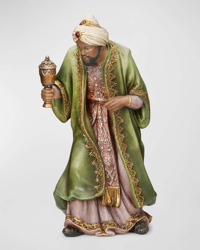17.5"H Standing King Balthazar 19" Scale Nativity Figure