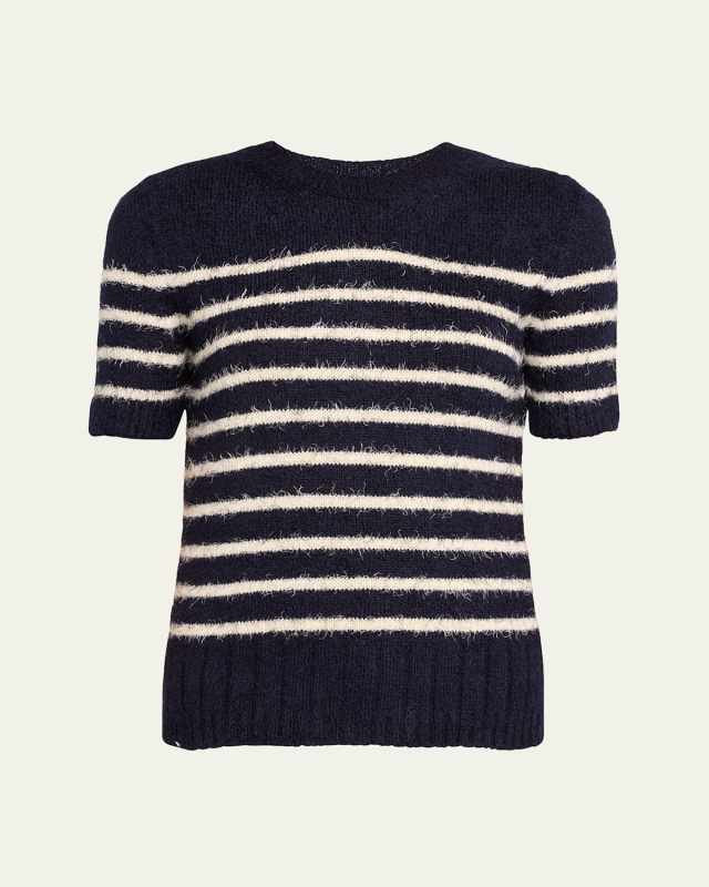 Luphia Short-Sleeve Cashmere Sweat