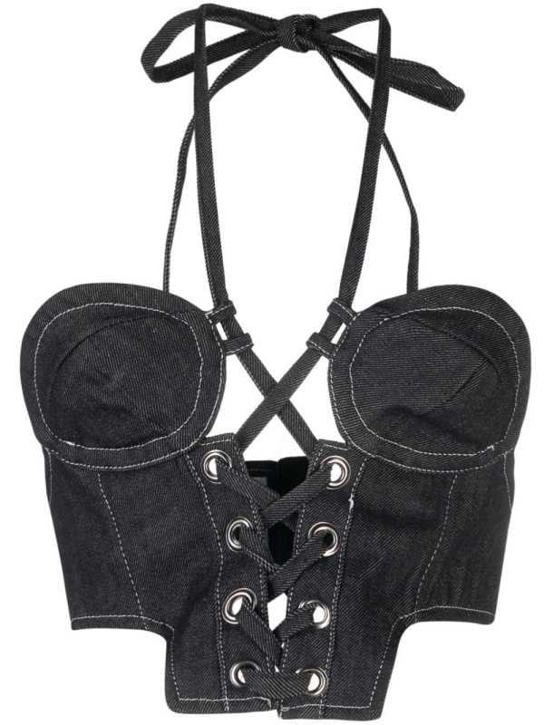 corset-style cotton top