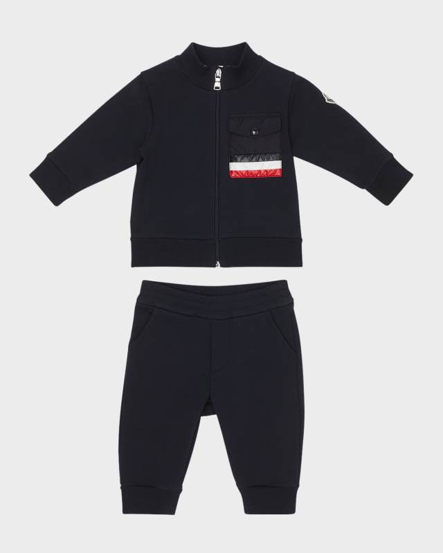Boy's Tri-Stripe Two-Piece Set, Size 3M-