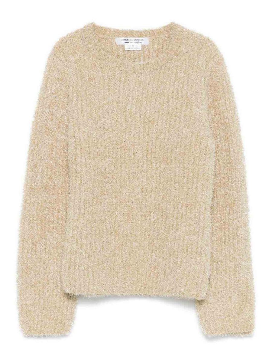 Comme Des Garcons Pull Col Rond - Or