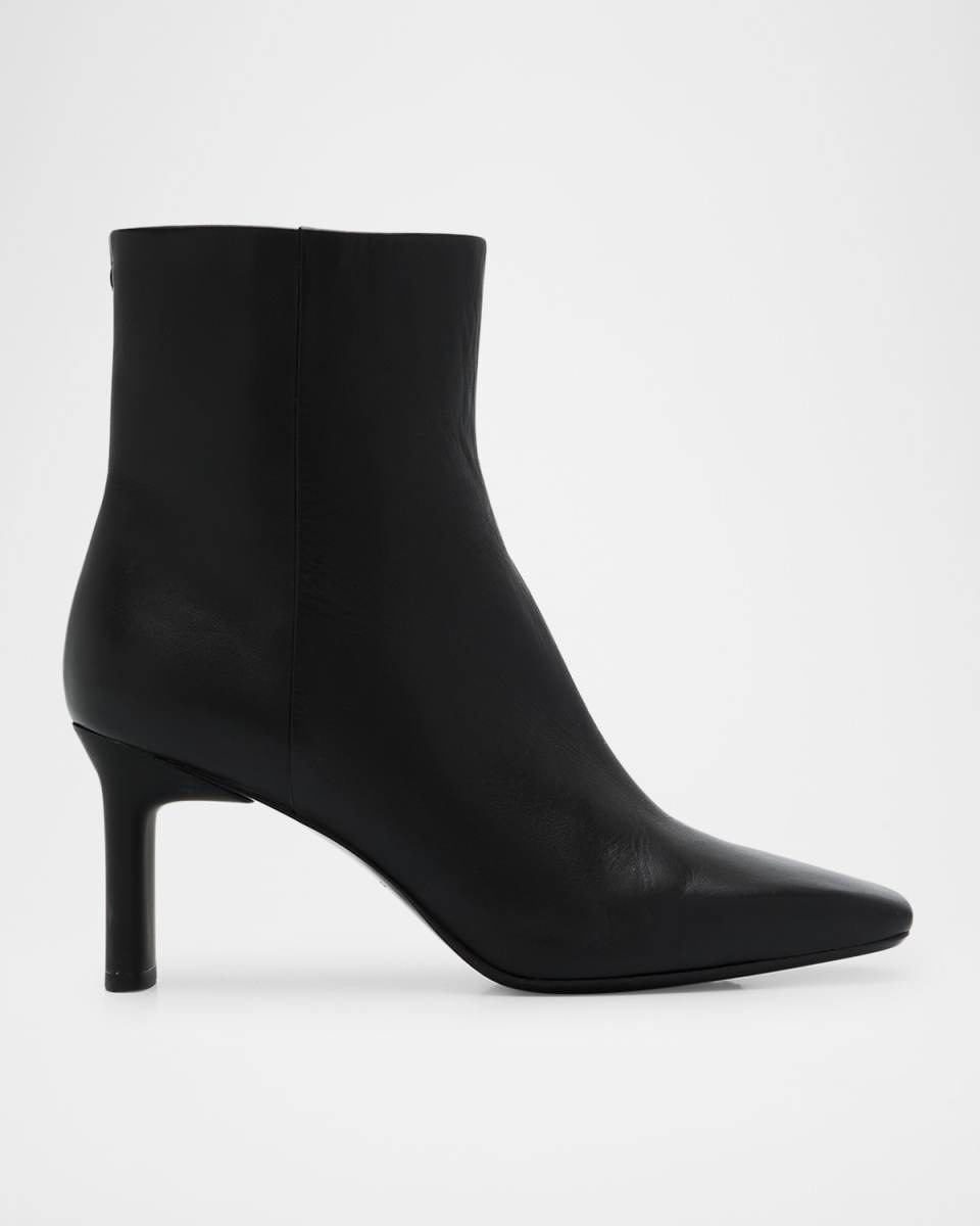 Aja Leather Ankle Zip Booties