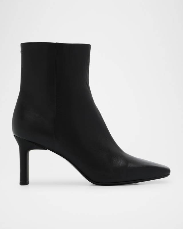 Aja Leather Ankle Zip Booties