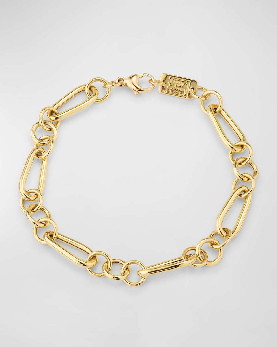 18K Classico Mixed-Shape Tubing Link Bracelet