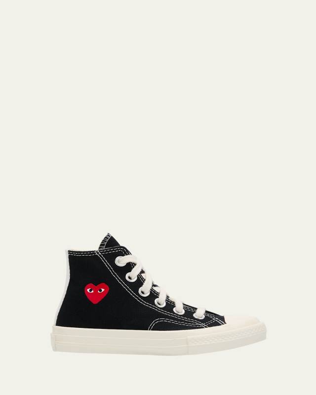 x PLAY High Top Sneakers W/ Red Heart, Toddlers/Kids