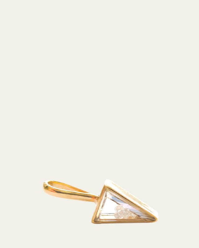 Vee Miniature Kaleidoscope Shaker Charm with Diamonds