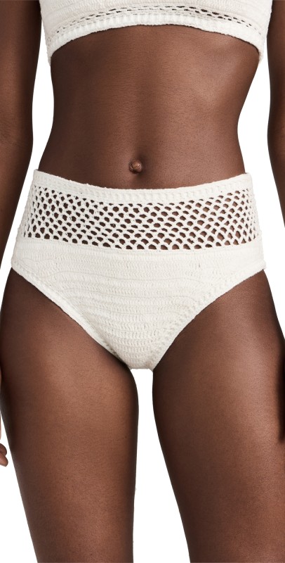 Beach Riot Brinley Bikini Bottoms White