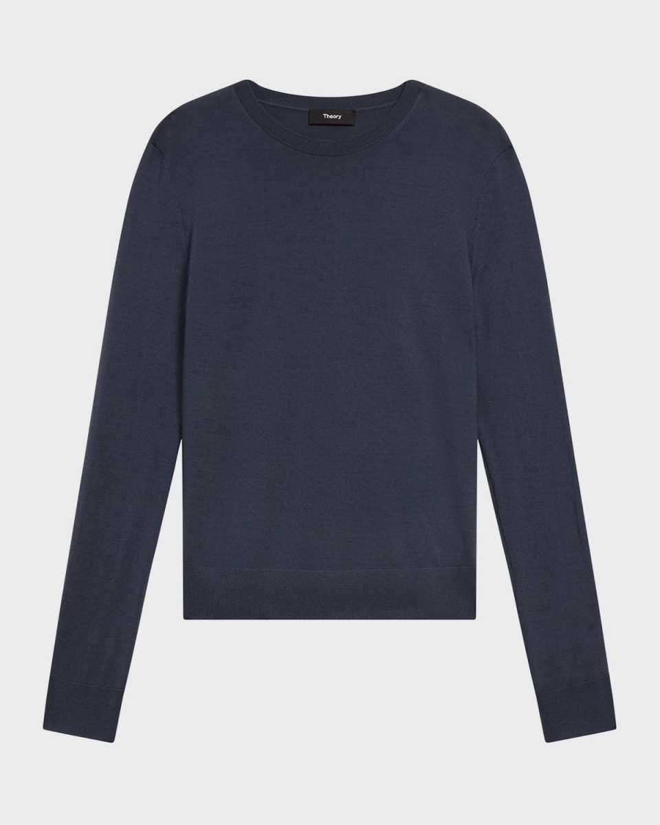 Regal Merino Wool Knit Crewneck Top