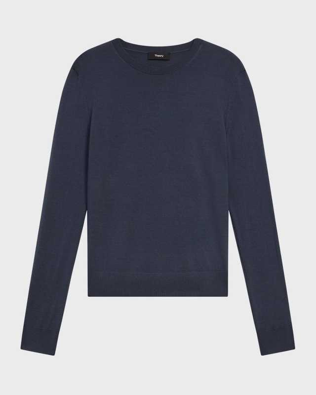 Regal Merino Wool Knit Crewneck Top