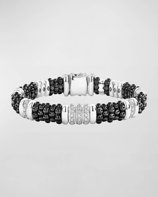 Black Caviar Diamond 3-Link Bracelet