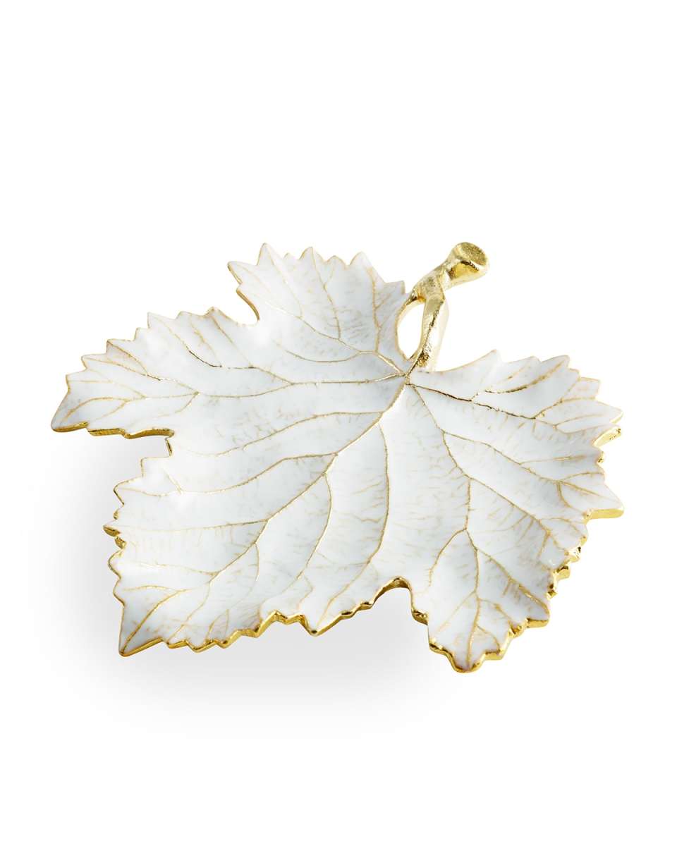 Winter Leaves Grape Leaf Dish