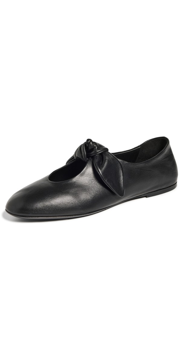 CO Co- Nappa Bow Flats Black